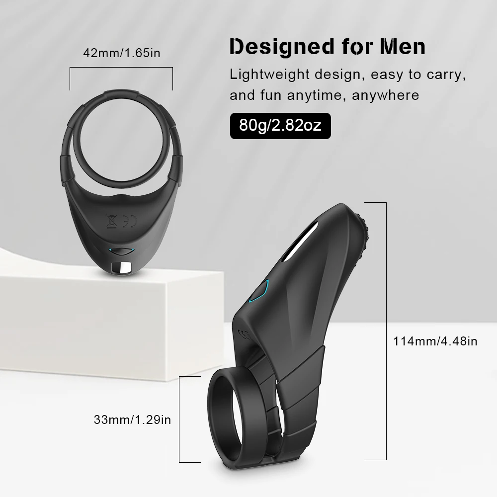 Men Couple G-Spot Vibrator With Cockring Penis Erection Long Lasting Vagina Clitoris Stimulate Cock Massager Ring Orgasm Sex Toy