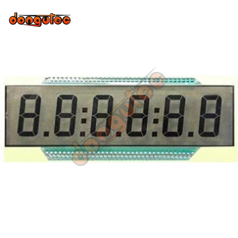 Tela lcd ed139 para segmentos positivos de 6 dígitos, tela lcd de 7 dígitos, 70pin, para condução estática, 5v