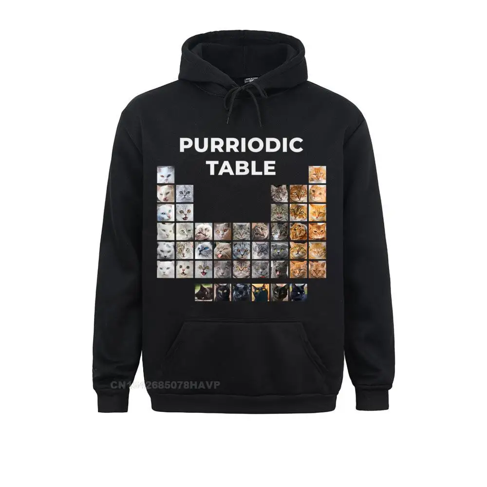 Funny Cat Chemistry Pun Periodic Table Punk For Men Women Hoodie Camisa Fall Men's Hoodies Rife Anime Sweater Sweatshirts