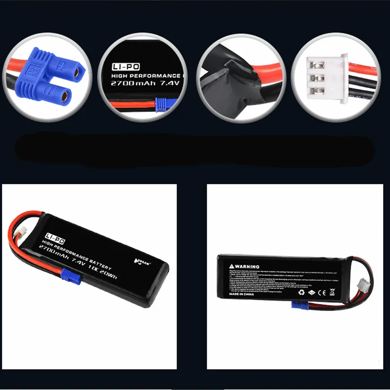 Hubsan H501S Battery 7.4V 2700mAh 10C Lipo H501S-14 For RC Quadcopter Drone Spare Parts 2Pcs/Lot