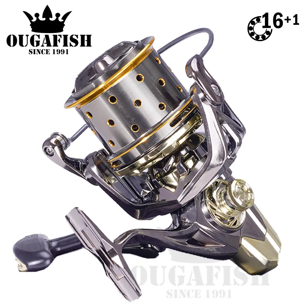 Fishing Accessories Reel Spinning Full Metal Spoon 16+1BB Max Drag 25kg Carretilha De Pesca Moulinet Peche En Mer Carpe Fish