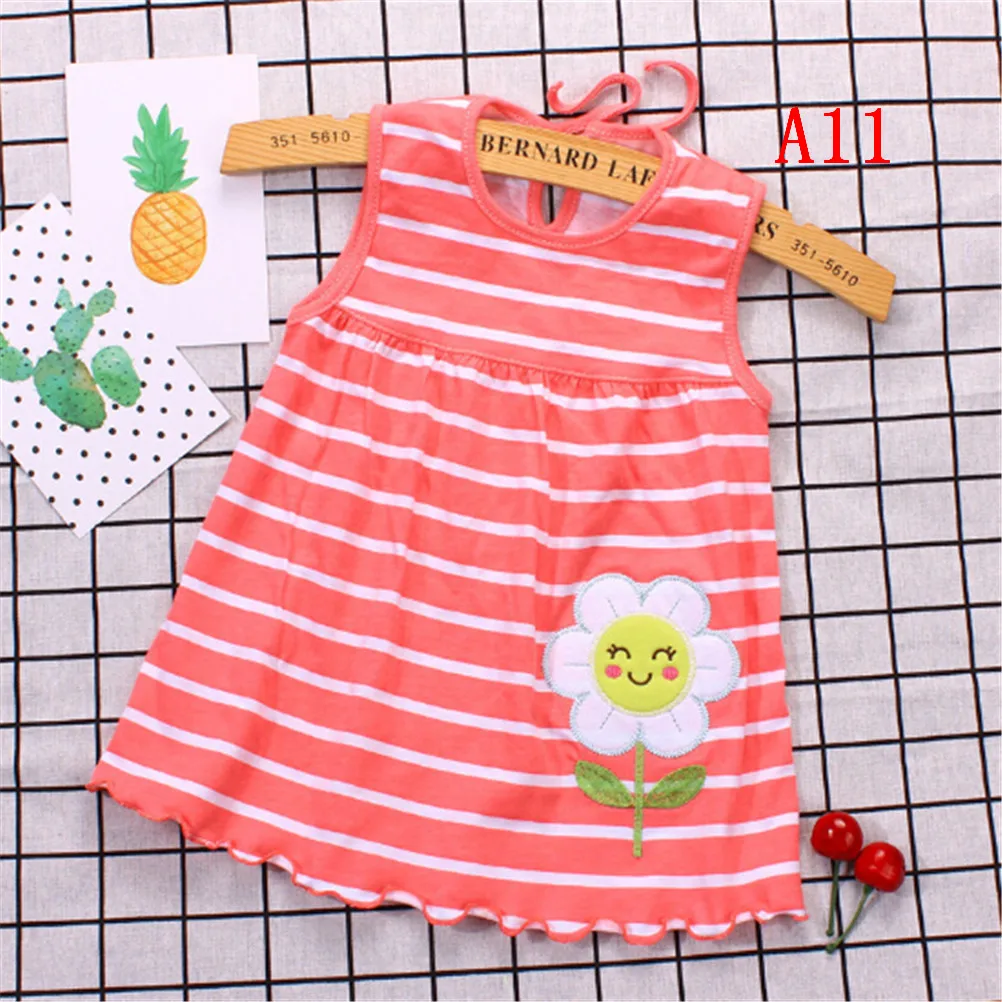 Hot New Cotton Romper Dress Baby Girls Sister Kids Dresses Cotton Newborn Costum Regular Sleeveless A-Line Girl Dresses