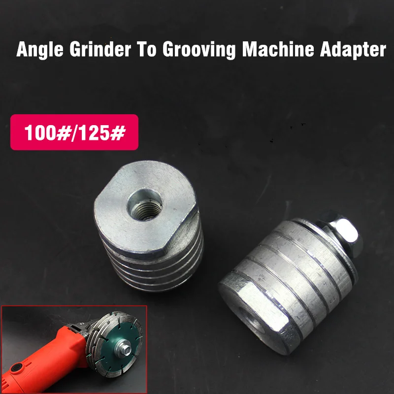 100/125 # Winkelschleifer Lock Muttern Innere und Äußere Flansch Mutter Kit Variable Router M10 M14 Umwandlung Kopf für Polierer power Tools