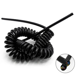 2 cores 3 cores 4 cores 0.5mm 0.75 spring spiral cablesquare millimeter tensile cable automatically retracts