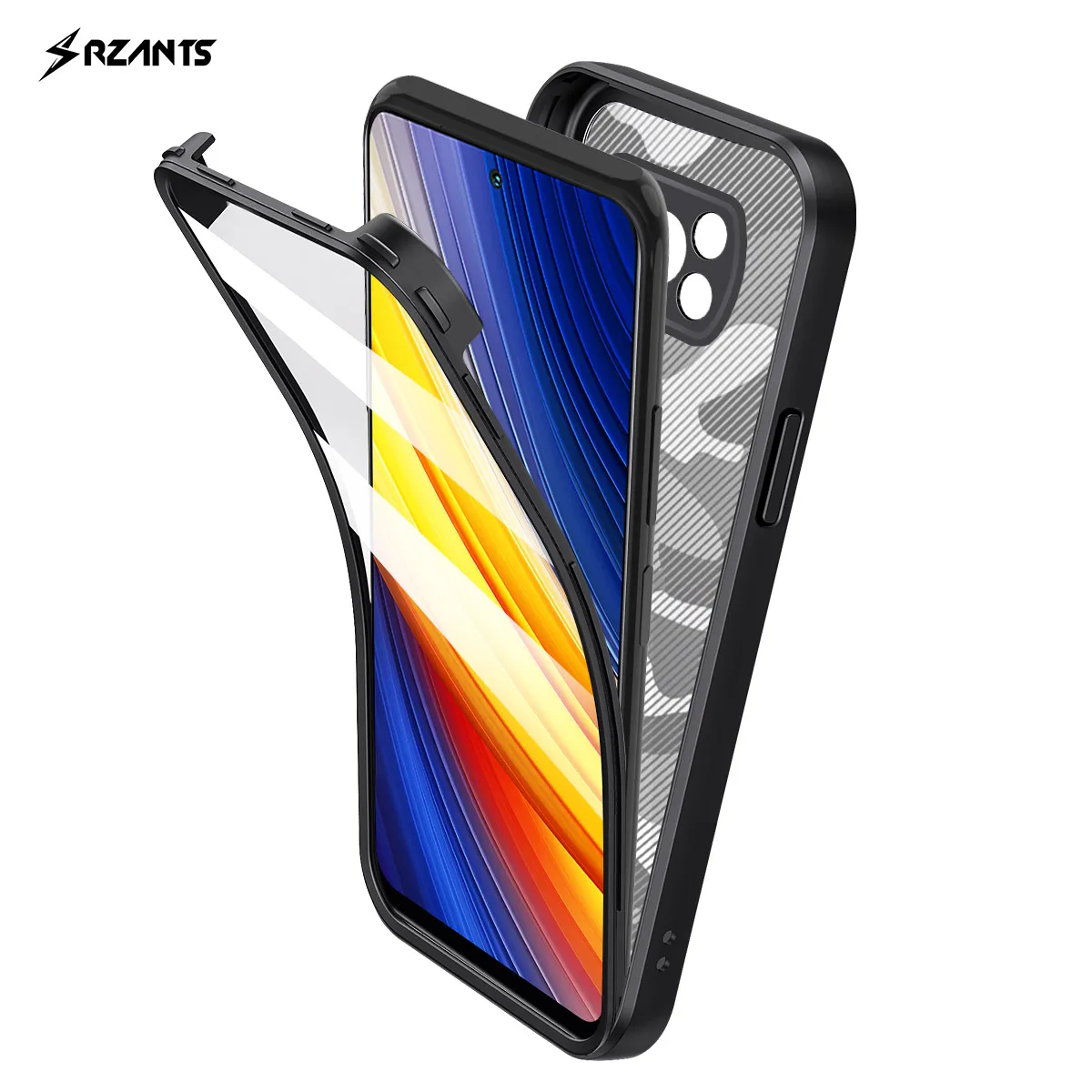 Rzants For Xiaomi POCO X3 NFC POCO X3 Pro Case 360 Camouflage Full Protective Casing Double Shockproof Shell No Need Film Cover