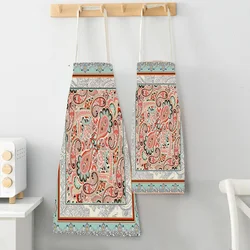 Flower Apron Women Men Tropical Floral Aprons for Kitchen Home Cooking Pinafore Baking Cleaning Accessories 47x38cm Tablier