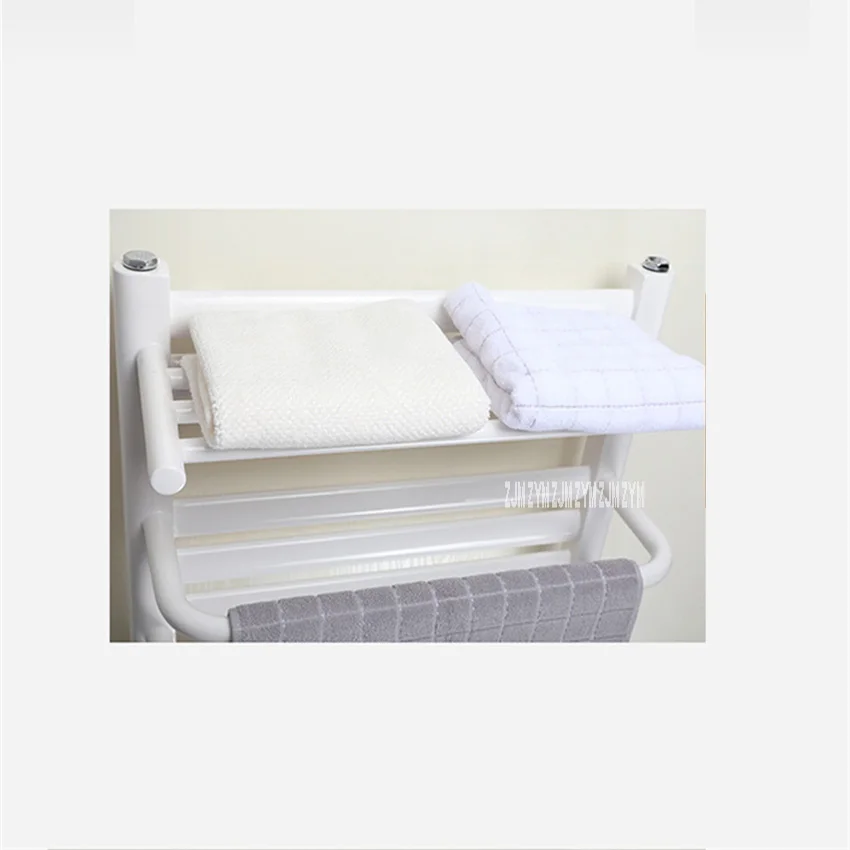 QSBL-01 Towel Warmer Low-Carbon Steel Heated Towel Rail Constant Temperature Electric Heating Drying Towel Rack 110V/220V