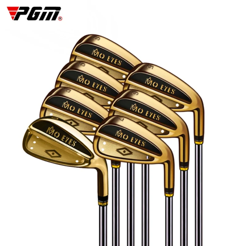 

PGM Men's Golf Clubs MO EYES 5/6/7/8/9/P/S IRONS Right Handed Professional Practice Pole Stainless Steel TIG020 Wholesale