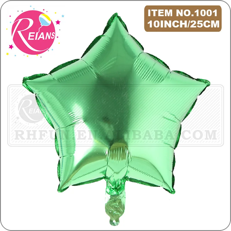 10pcs/lot 10 inch foil Balloon heart Wedding star aluminum Foil Balloons Inflatable gift Birthday baloon Party Decoration Ball