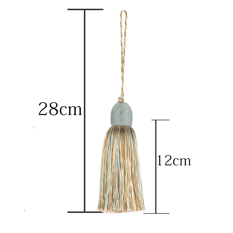 1Pc Silk Tassel Fringe Sewing Hanging Rope Long Tassels DIY Craft Curtains Accessories Trim Ornaments Clothes Sewing Key Tassel