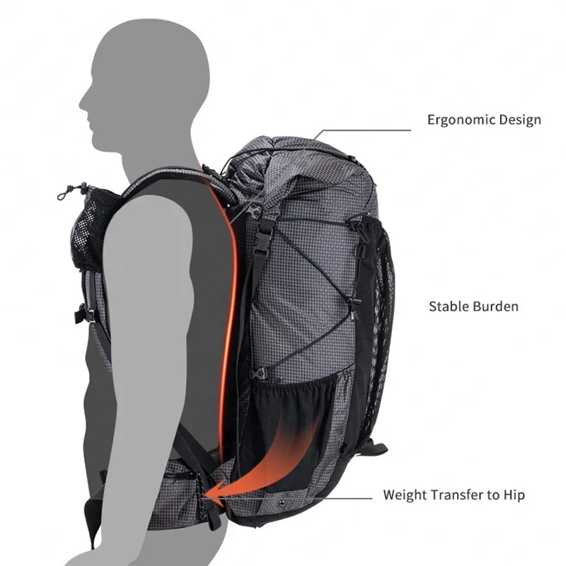 Naturehike Outdoor Bag 60L Waterproof Climbing Backpack High Capacity Sports Bag Men/Women Ultralight Hiking Travel Backpack