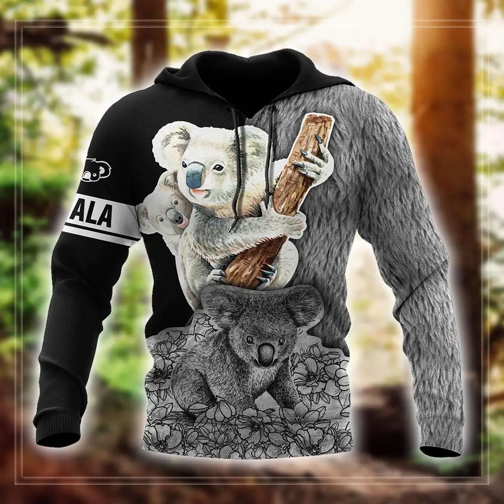 

Cute Animal Koala Bear 3D Printed Fashion Mens Autumn Hoodies Sweatshirt Unisex Streetwear Casual Zip Jacket Pullover KJ492