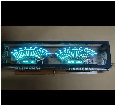 Dual-channel VFD Amplifier Audio Stereo Fluorescent Display VU Meter DIY Music level indicator