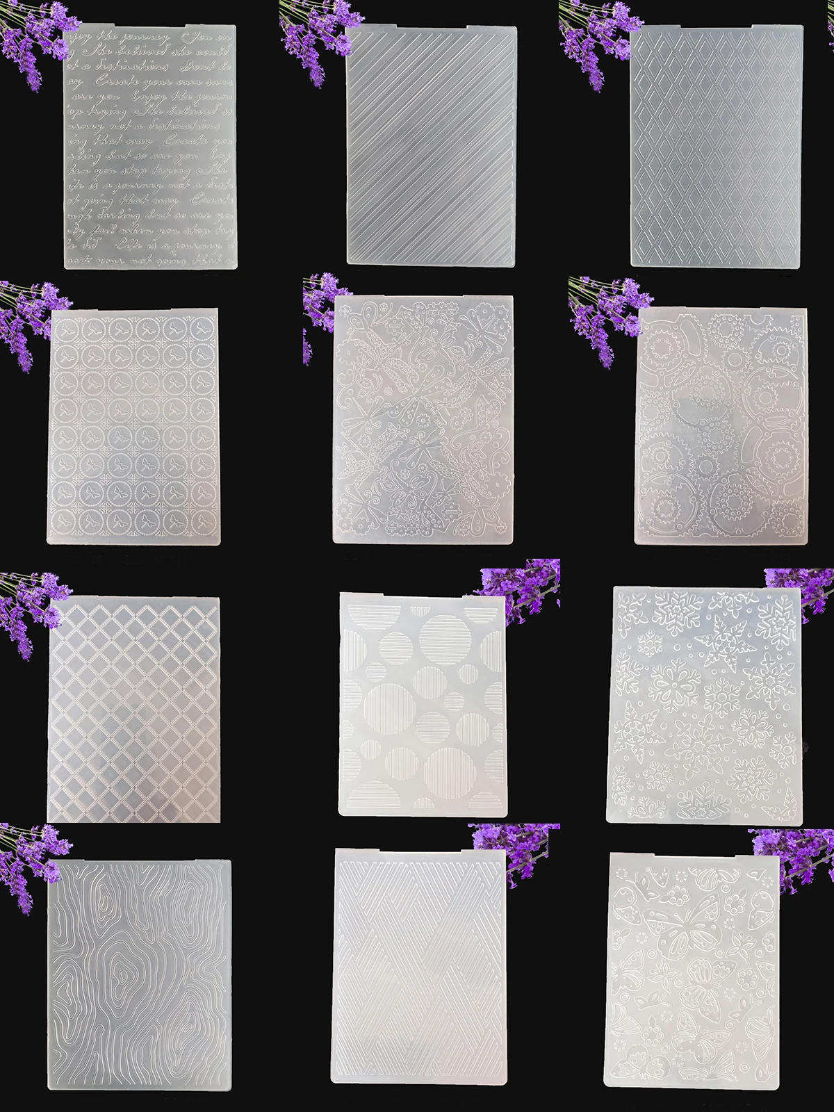 Nowy 2022 Folder do wytłaczania przezroczyste plastikowe płytki projekt dla papier do majsterkowania dekoracja kartek tłoczenie wykrojniki Scrapbooking