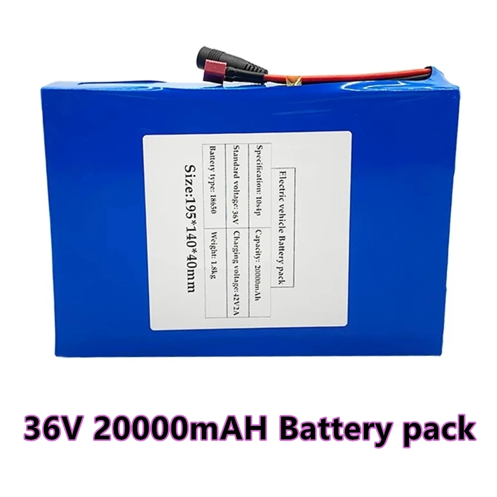 Imagem -02 - Li-ion Battery Pack Adequado para Ebike Veículos Elétricos Bicicletas e Motocicletas 36v 10s4p 20000mah 18650 Mais Novo