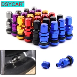 DSYCAR 4Pcs Aluminum Valve Metal Wheel Tire Valve Stem Cap Air Cover