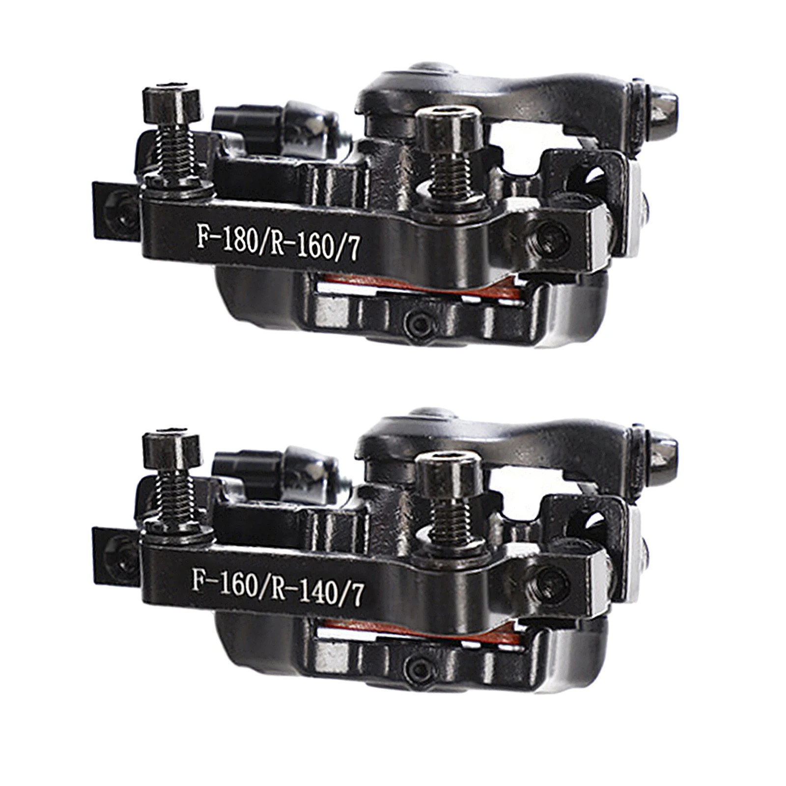 Bike Mechanical Disc Brake Caliper Mountain Bicycle Line Pulling Front Rear R160/F180 F160/R140 Calipers Bike Repair Black