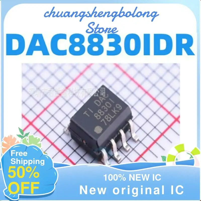 

Новый оригинальный IC dac8830чарт DAC8830CDR DAC8830, 2 шт.