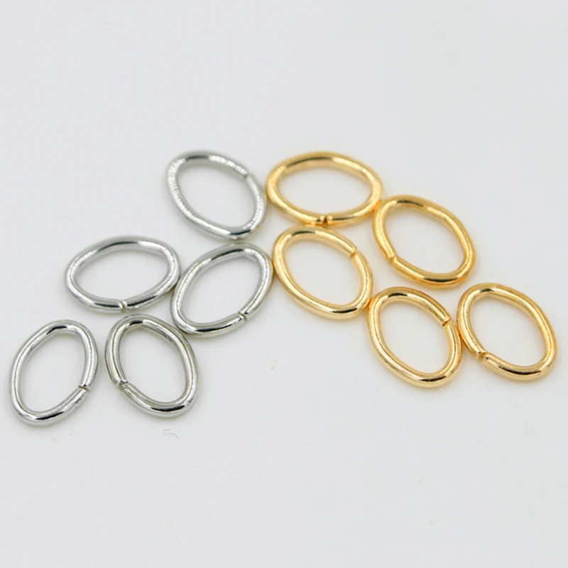 300pcs 500pcs 4 5 7mm Oval Jump Rings Split Rings Connectors For Diy Jewelry Finding Making Open Metal Rings Wholesale Supplies