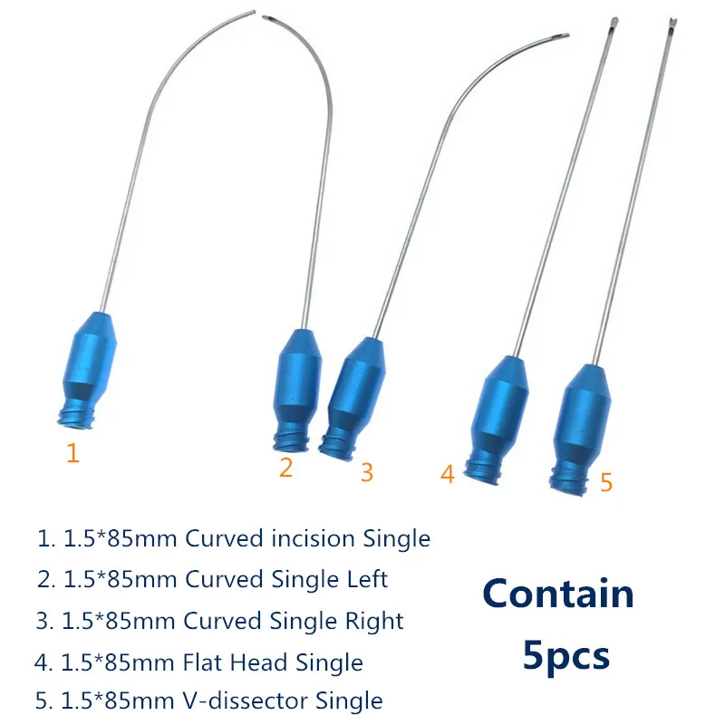 

Liposuction Fat Harvesting Cannula set Facial Fat Transplant Cannulas Aspirator for Beauty Use Liposuction Tools