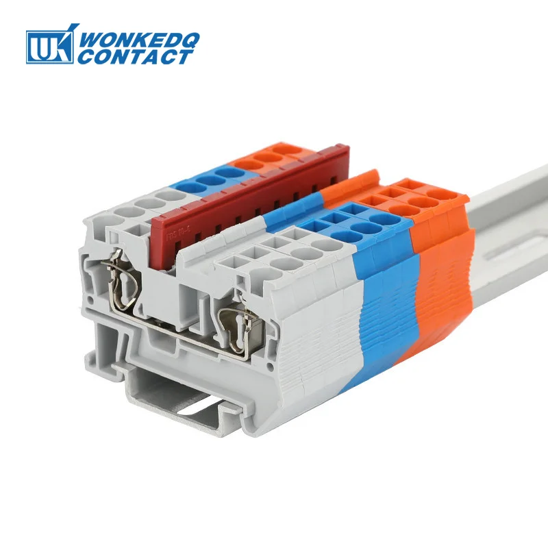 1Pc FBS 10-6 Jumper 2/3/4/5/10 Contacts PT4 ST4 Din Terminal Block Wire Connector Plug-In Bridge FBS2/FBS3/FBS4/FBS5-6 FBS10-6