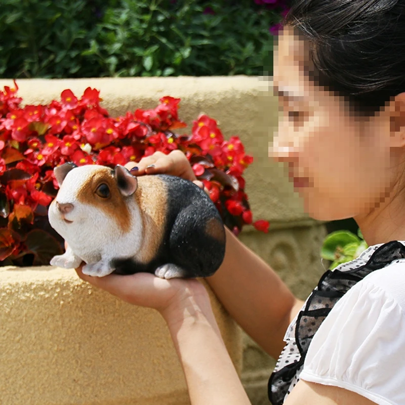 Simulation animal guinea pig ornaments garden decoration courtyard Cavia porcellus country home furnishings