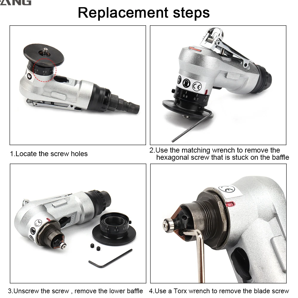 Mini Pneumatic Chamfering Machine Metal Trimming 45° Arc Beveling Machine Air Tools With Blades Bearings Kit 30000RPM