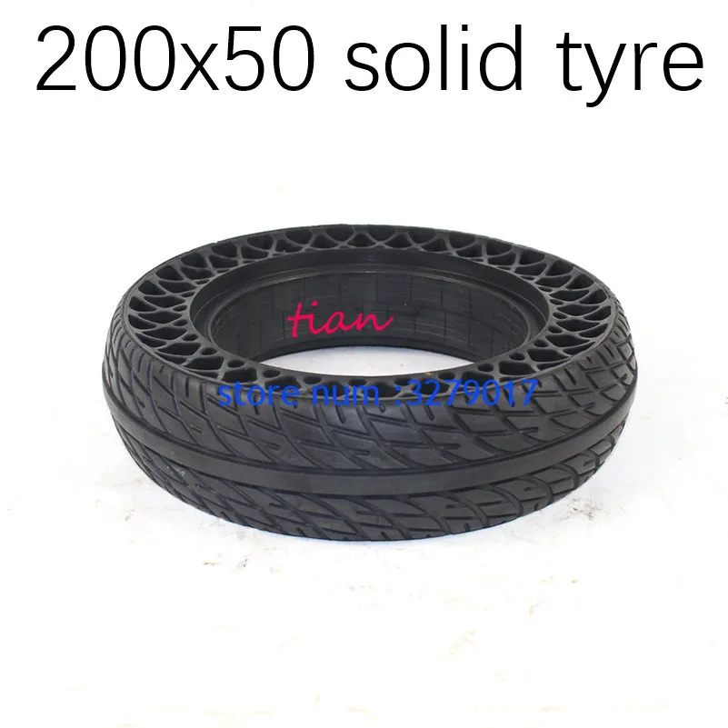 Hot Sale Good Reputation 200x50 Solid Tyre Honeycomb Tire with Good Quality Fits for Folding Electric Scooter Balancing Car