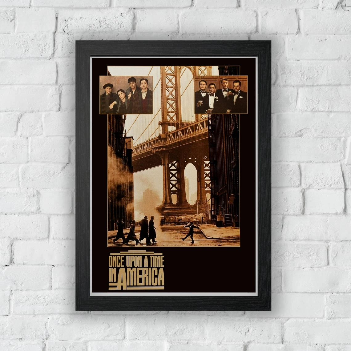 Once upon A Time In America (1984) Poster Epic crime drama film Wall Decor Retro Robert De Niro James Woods Cinema Print Art