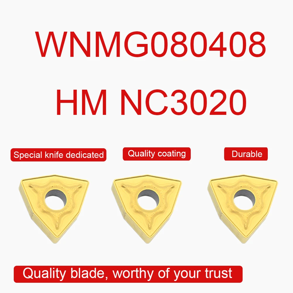 WNMG080408 HM NC3020 نك الخارجية تحول أداة مخرطة أداة حامل أداة سبيكة مشقوق كربيد إدراج القاطع شفرة بالقطع الصلب