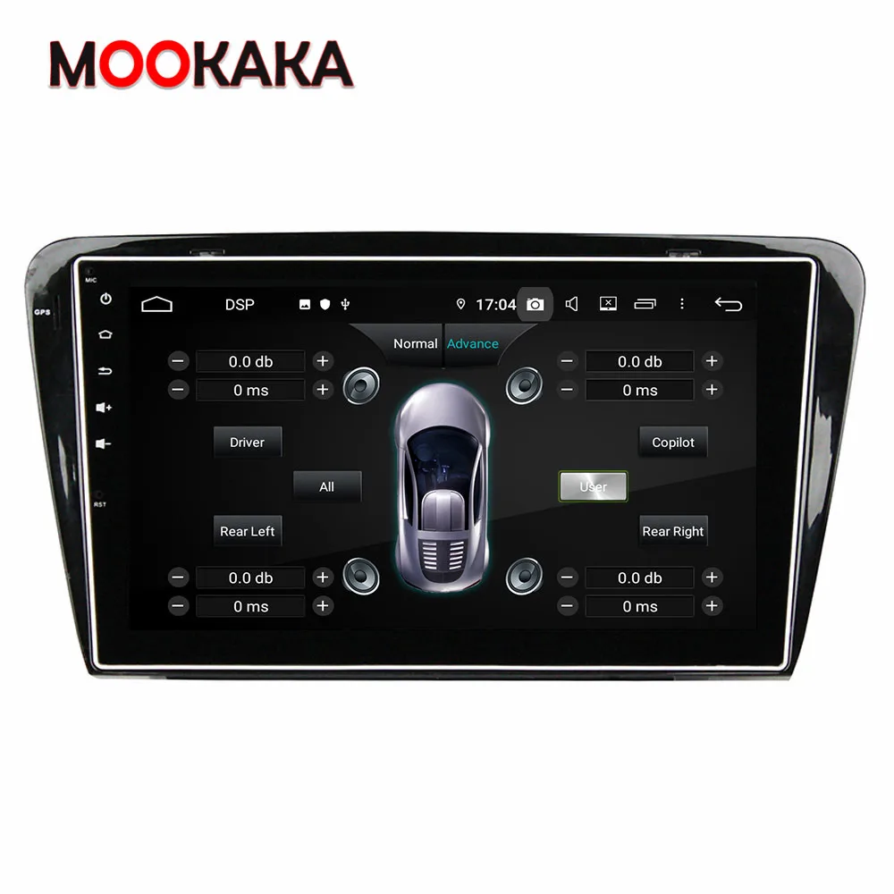 PX6 Screen Android 10.0 4+128G Car Multimedia DVD Player For Skoda Octavia 2014 2015 Audio Stereo WiFi GPS Navigation Head Unit