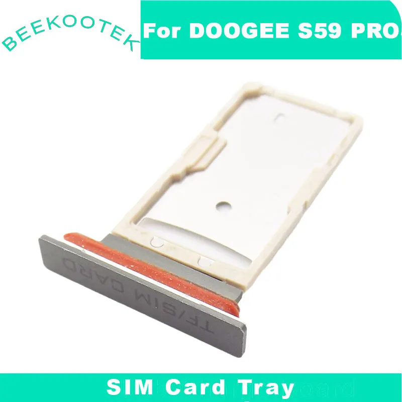 Novo original doogee s59 pro sim titular do cartão sim slot bandeja titular do cartão slot bandeja parte de substituição para doogee s59 pro smartphones