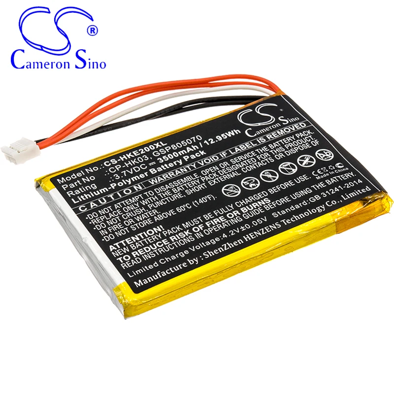 CameronSino Battery for Harman/Kardon Esquire 2 fits Harman/Kardon CP-HK03 GSP805070 Speaker Battery 3500mAh 3.70V Li-Polymer