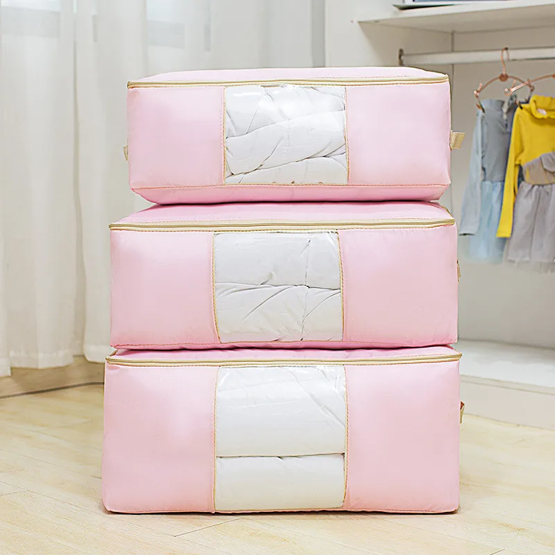 

1 Piece Garment Dress Storage Box Folding Closet Organizer For Pillow Home Quilt Blanket Package Bag Clothes Divider Organiser