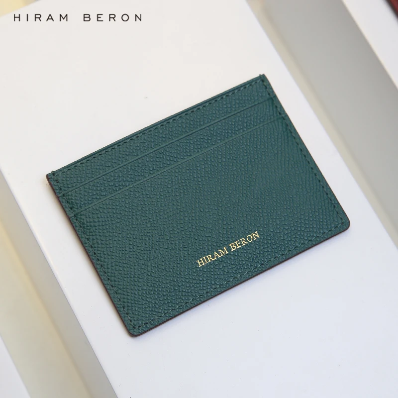 Hiram Beron CUSTOM NAME FREE Card holder for women gift for birthday luxury leather product dropship