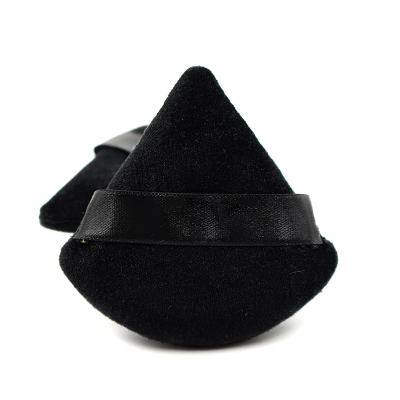 Black White Triangle Velvet Powder Cosmetic Puffs Mini Makeup Sponge Make Up Tools Cosmetic Tools