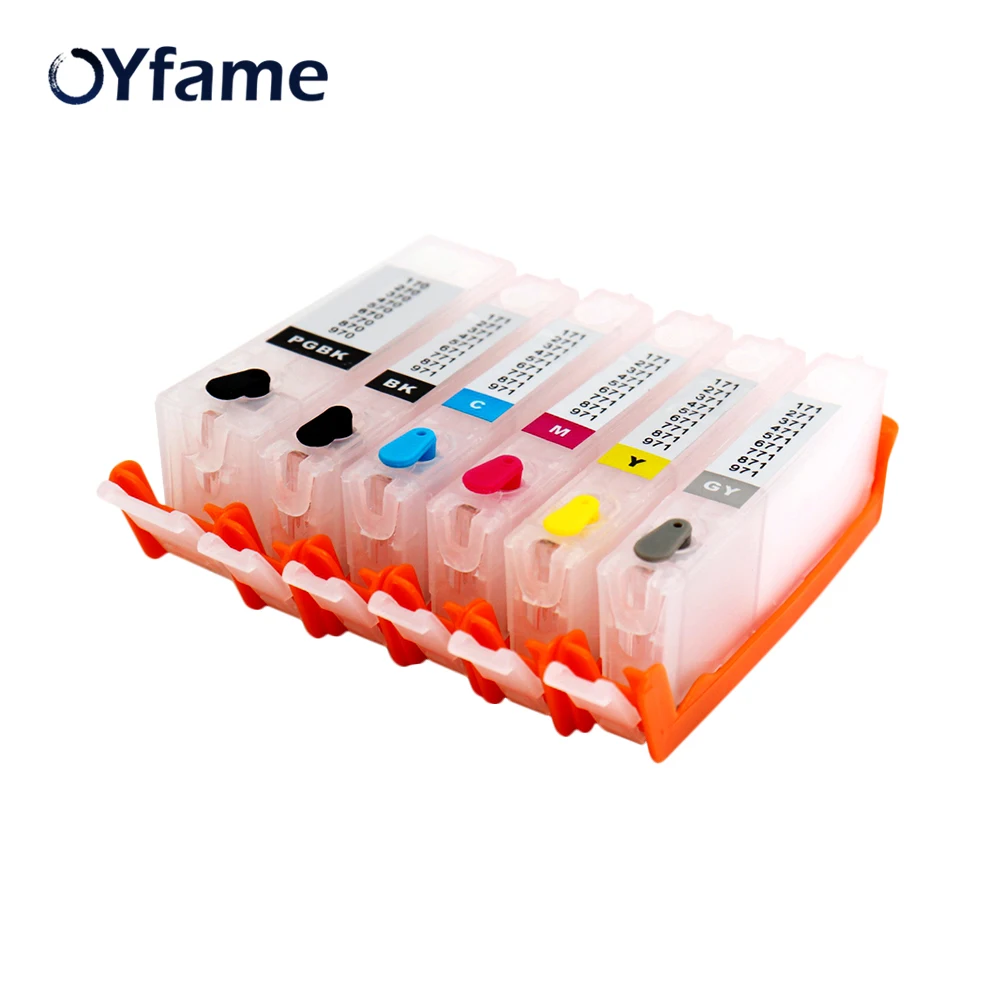 OYfame 6PCS 270 271 Ink Cartridge For Canon PGI-270 CLI-27 ink cartridges For canon MG7720 TS8020 TS9020 TS6020 with ARC chip