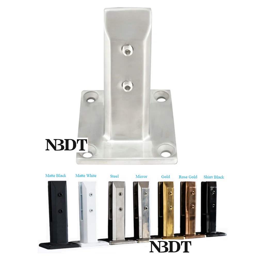 

Square 304 Stainless Steel Floor Glass Clamp Clip W Grub Nut Pool Balcony Fence Windscreen Balustrade Staircase Guardrail