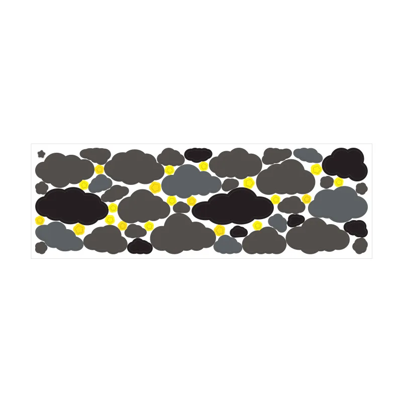 Creative Colorful Clouds cute Stickers Sealing Paster Girl Notebook Mobile Phone Stationery Decorative Sticker Diy Collage