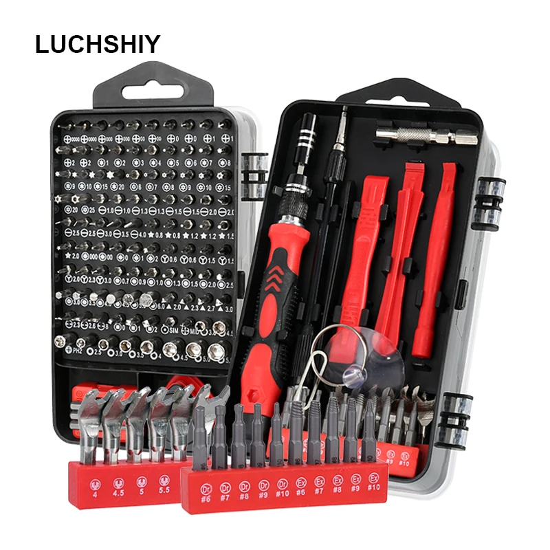 138/135/115 In 1 Screwdriver Set Magnetic Screwdriver Bits Precision Repair Phone PC Tool Kit Torx Screw Driver Hand Tools Set