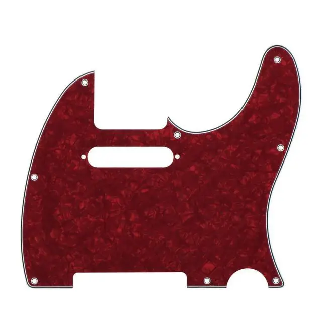 Ohello Telecaster 8 Hole Tele Pickguard Black Pearl Scratch Plate for American/Mexican Standard Guitar