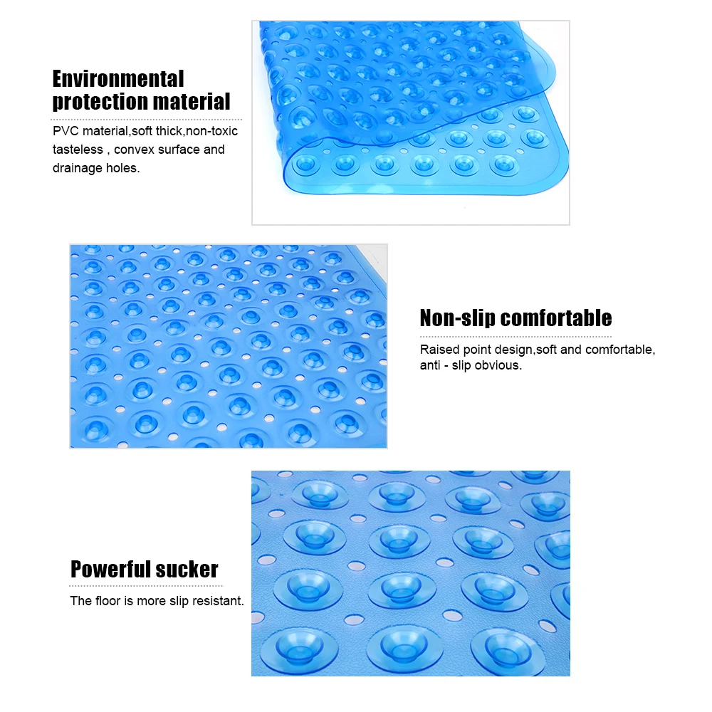 Non-Slip Bath Tub Mats ห้องน้ำชั้นพรมดูดถ้วยท่อระบายน้ำบ้านห้องน้ำพรมห้องน้ำที่ปูกันลื่นในห้องน้ำ