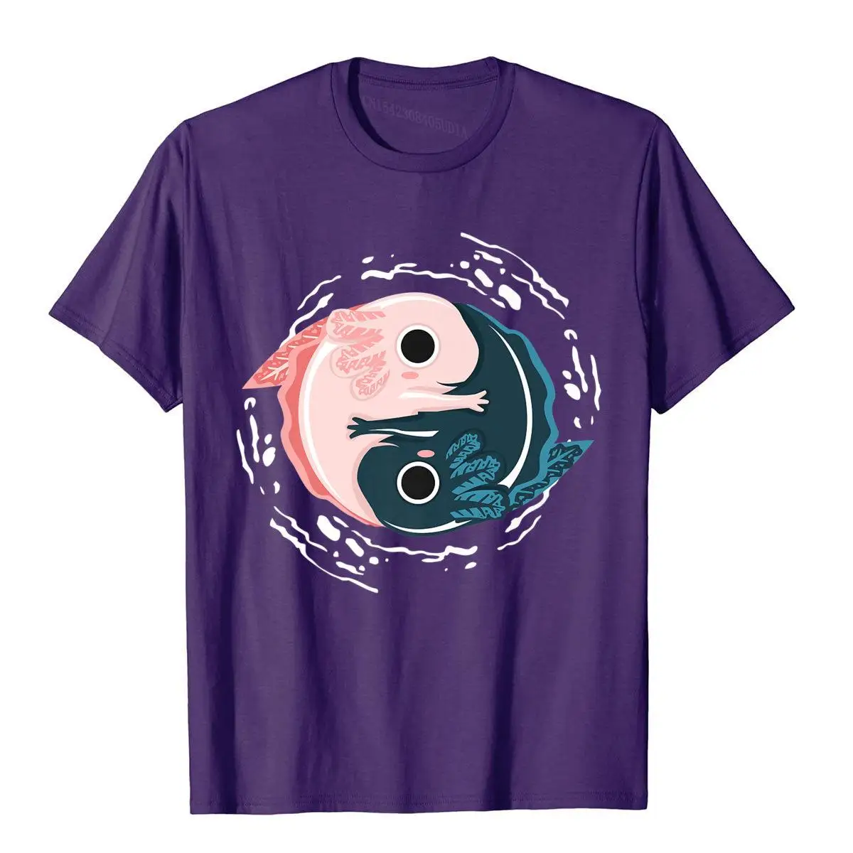 Yin Yang Axolotl Zen Meditation Axolotls Yoga Mindfulness Premium T-Shirt Top T-Shirts For Men Vintage Tops Shirts Fashionable