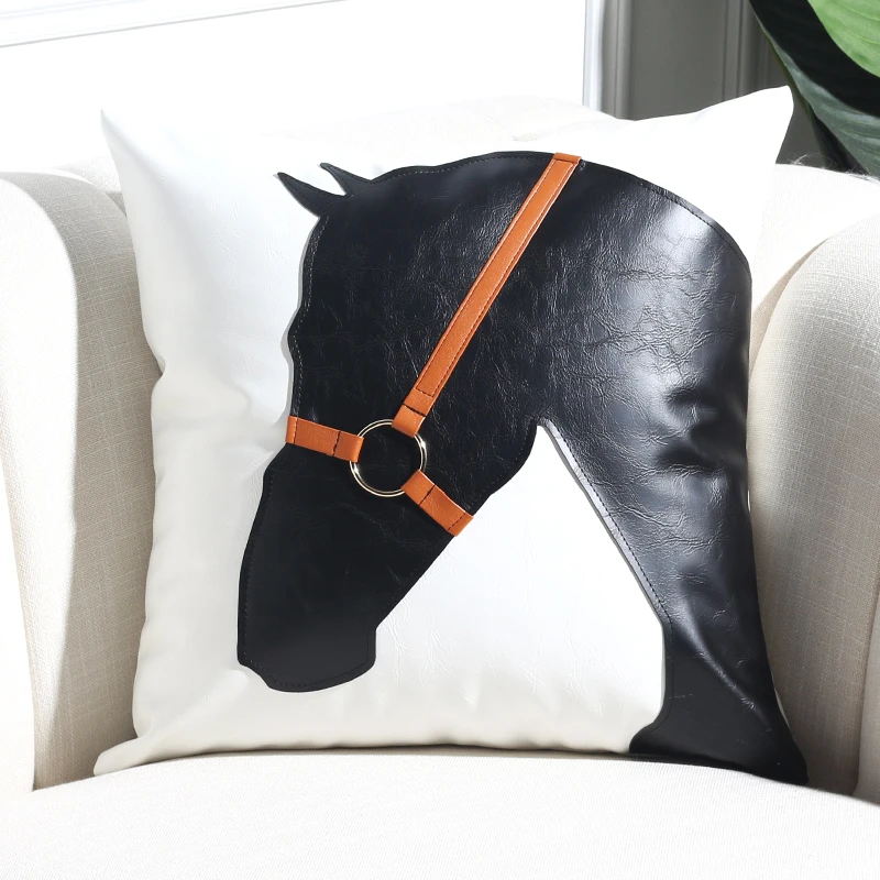 

Nordic Horse Cushion Cover 45x45cm for Living Room Home Decorative Sofa Pillow Cover Pillowcase