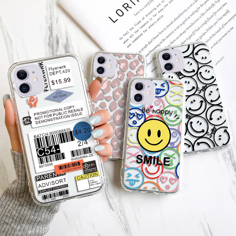 Case For iPhone 11 Cases Soft Fundas iPhone 13 12 Pro Max XR XS X 12 13 Mini SE 2020 7 8 6S  6 Plus Shockproof Protective Covers