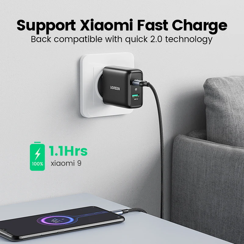 Ugreen Usb Charger Quick Charge 3.0 36W Fast Charger Adapter QC3.0 Mobiele Telefoon Laders Voor Iphone Samsung Xiaomi Redmi lader