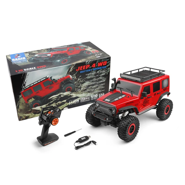 Wltoys-子供向けのラジコンカー,ジープ,ブラシ付きモーター,リモートコントロール,オフロード,104311g 2.4 4wd,1/10 -  AliExpress