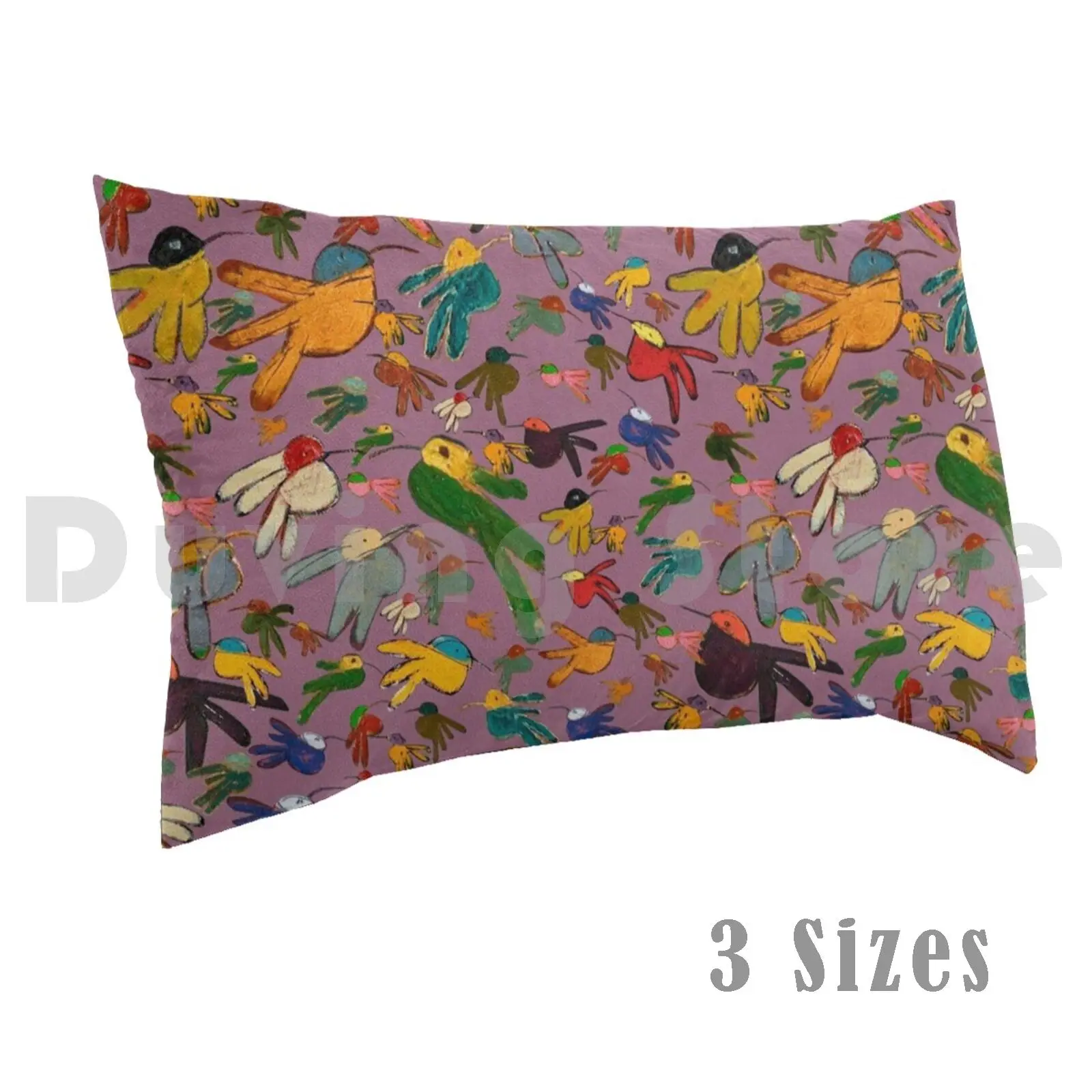 Multicolor Hummingbirds-Orchid Pillow Case 20*30 Inch