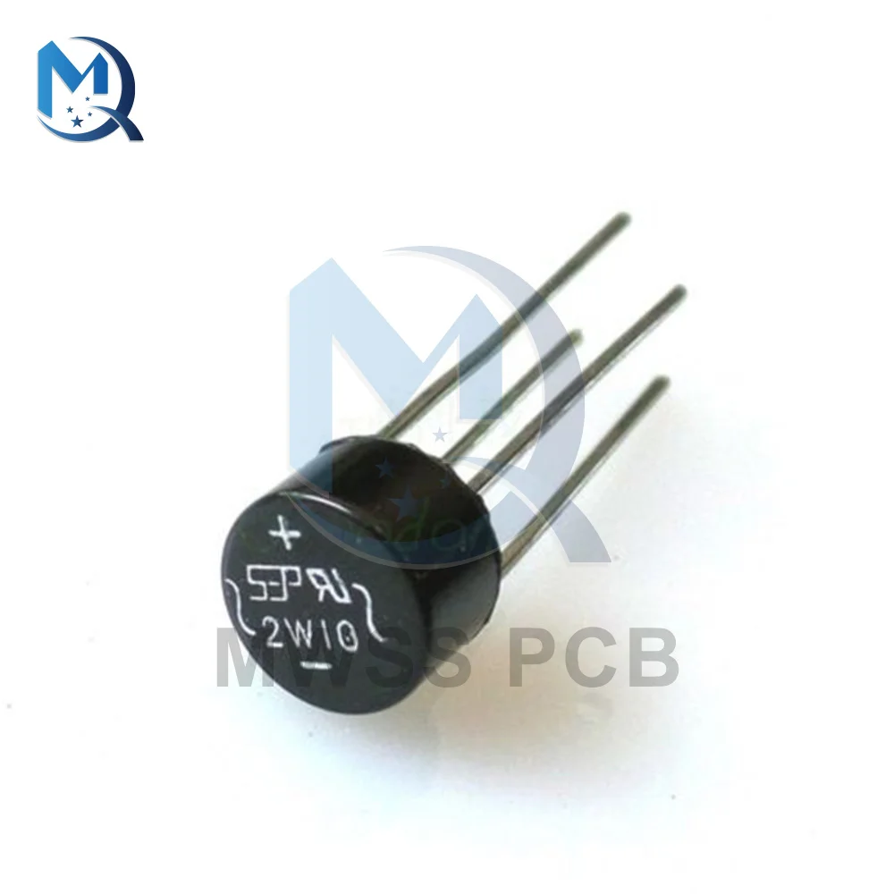 20PCS/lot 2W10 Bridge Rectifier 2A 1000V Diode 2w10