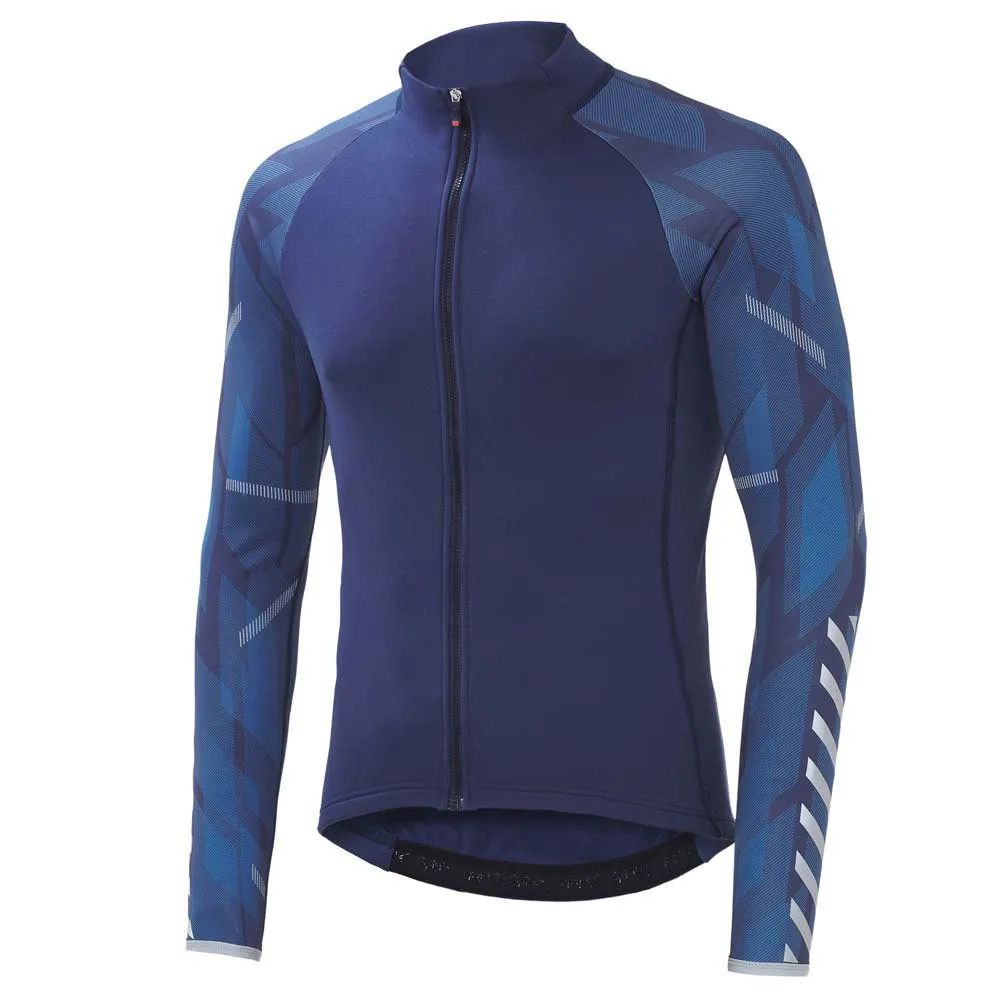 Mountain Bike Triathlon Cycling Clothes Full Zipper Tight Fitting Downhill Slope Long Sleeve Breathable Jersey Men